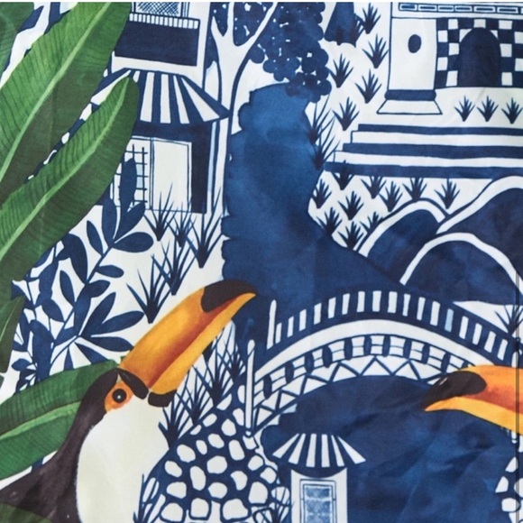 π΄ FARM Rio Coconut Eco Packable Tote β Tropical Toucan Print β NWT - Picture 5 of 5